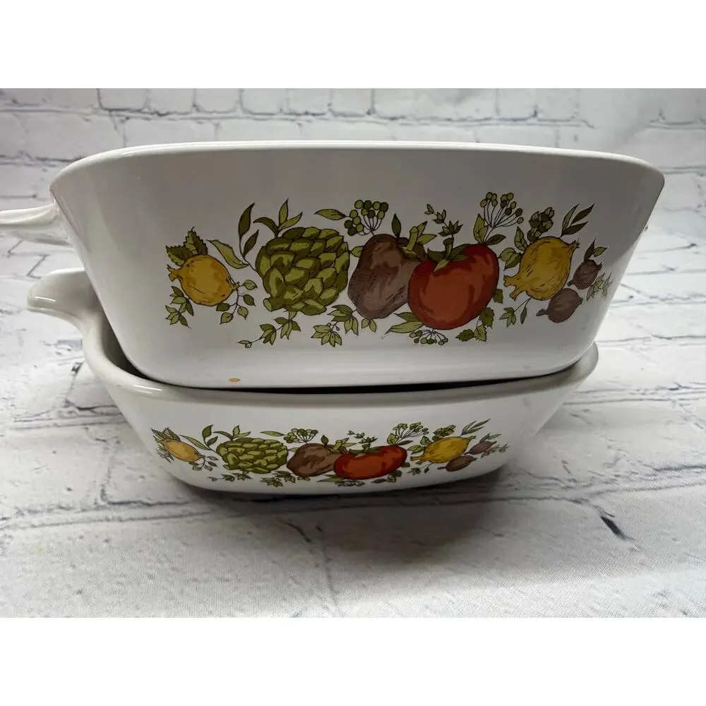 Corning Ware Spice of Life petit Set of 2 mini casserole dishes